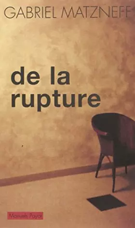 Couverture du produit · De la rupture