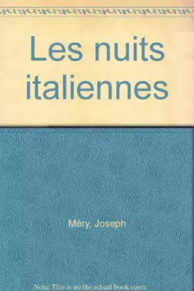 Couverture du produit · Les nuits italiennes
