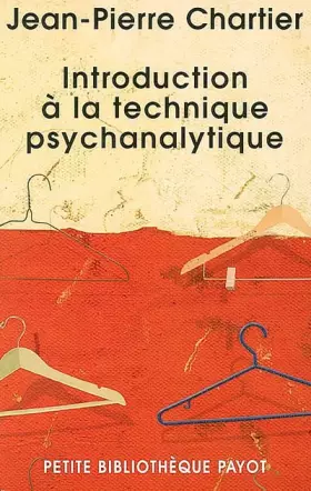 Couverture du produit · Introduction à la technique psychanalytique