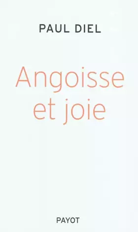 Couverture du produit · Angoisse et joie