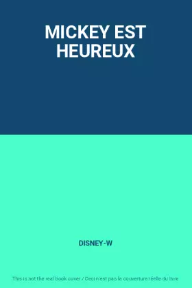 Couverture du produit · MICKEY EST HEUREUX