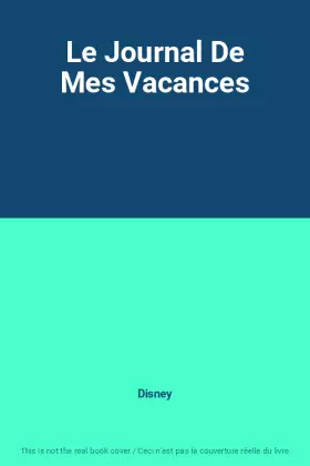 Couverture du produit · Le Journal De Mes Vacances