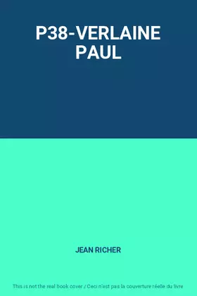 Couverture du produit · P38-VERLAINE PAUL