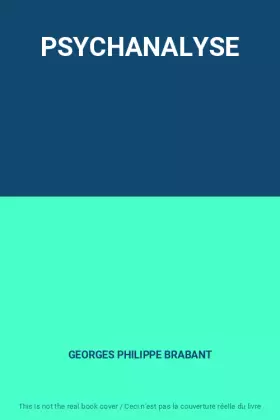 Couverture du produit · PSYCHANALYSE