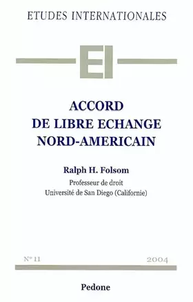 Couverture du produit · Accord de libre-échange nord-américain