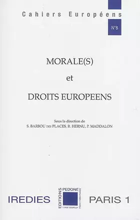 Couverture du produit · Morale(s) et droits européens