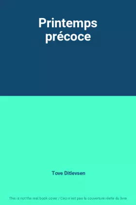 Couverture du produit · Printemps précoce