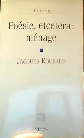 Couverture du produit · Poésie etcetera : ménage