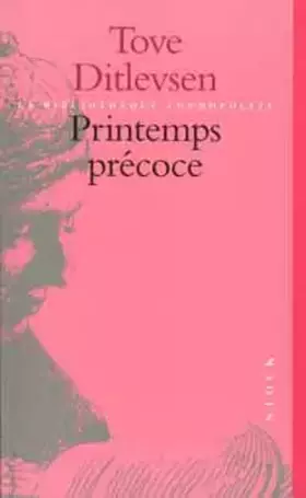 Couverture du produit · Printemps précoce