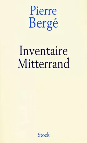 Couverture du produit · Inventaire Mitterrand