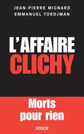Couverture du produit · L'affaire Clichy
