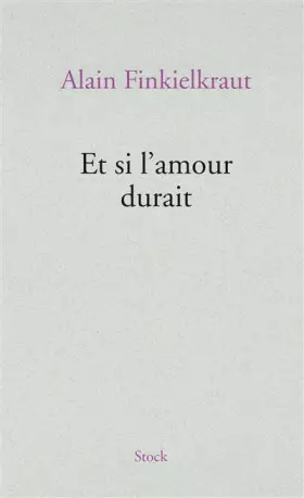 Couverture du produit · Et si l'amour durait