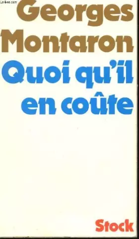 Couverture du produit · Quoi qu'il en coute