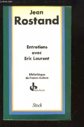 Couverture du produit · Entretiens avec eric Laurent