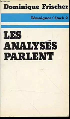 Couverture du produit · Les Analysés parlent