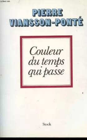 Couverture du produit · Couleur du temps qui passe