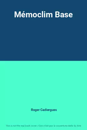 Couverture du produit · Mémoclim Base