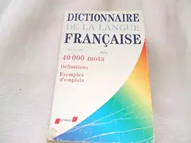 Couverture du produit · Dictionnaire de la langue française