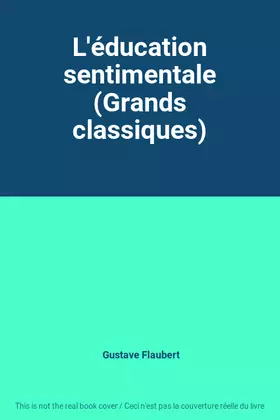 Couverture du produit · L'éducation sentimentale (Grands classiques)