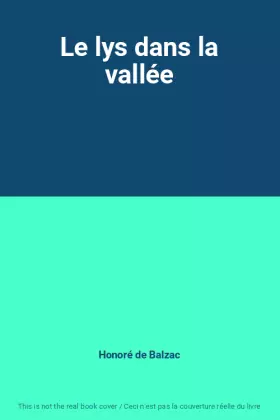 Couverture du produit · Le lys dans la vallée