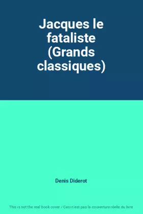 Couverture du produit · Jacques le fataliste (Grands classiques)