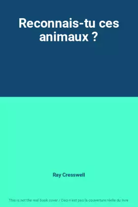 Couverture du produit · Reconnais-tu ces animaux ?
