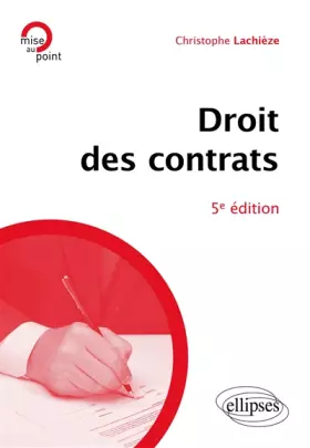 Couverture du produit · Droit des contrats
