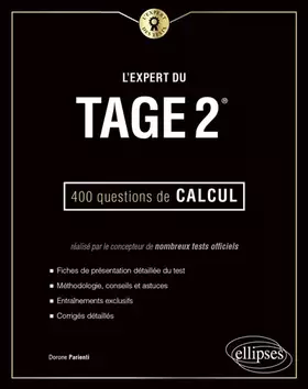 Couverture du produit · L'expert du Tage 2®: 400 questions de calcul