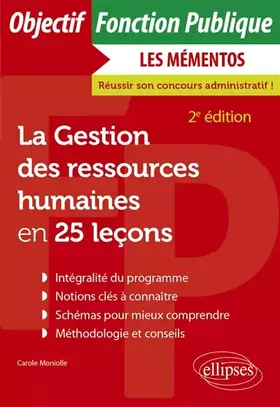 Couverture du produit · La Gestion des ressources humaines en 25 leçons - 2e édition