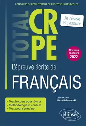 Couverture du produit · L'épreuve écrite de français