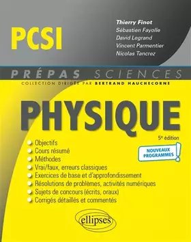 Couverture du produit · Physique PCSI