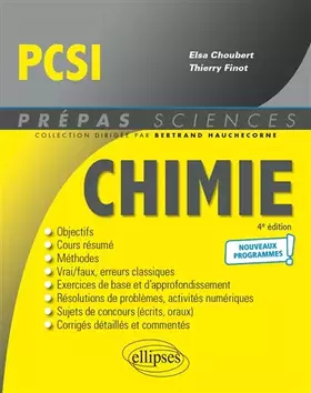 Couverture du produit · Chimie PCSI