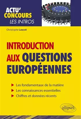 Couverture du produit · Introduction aux questions européennes
