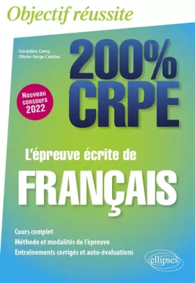 Couverture du produit · L'épreuve écrite de français