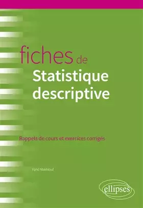 Couverture du produit · Fiches de Statistique descriptive