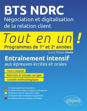 Couverture du produit · BTS NDRC: Négociation et digitalisation de la relation client