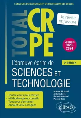 Couverture du produit · Lépreuve écrite de sciences et technologie