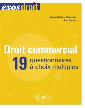 Couverture du produit · Droit commercial: 19 questionnaires à choix multiples