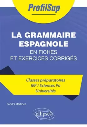 Couverture du produit · La grammaire espagnole en fiches et exercices corrigés