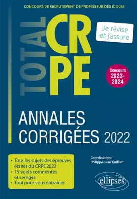 Couverture du produit · Annales corrigées du CRPE 2022