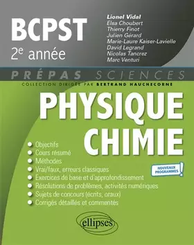 Couverture du produit · Physique-Chimie BCPST 2e année: Nouveaux programmes