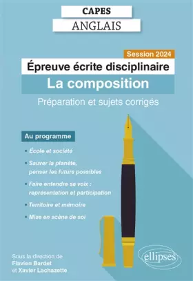 Couverture du produit · Epreuve écrite disciplinaire: La composition