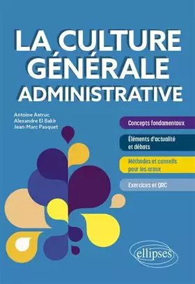 Couverture du produit · La culture générale administrative