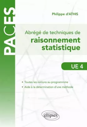 Couverture du produit · Abrégé de Technique de Raisonnement Statistique UE4 PACES