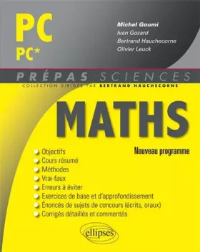 Couverture du produit · Maths PC/PC* Programme 2014