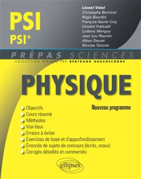 Couverture du produit · Physique PSI/PSI* Programme 2014