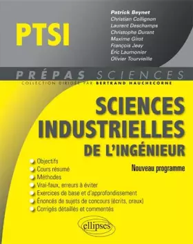 Couverture du produit · Sciences Industrielles de l'Ingénieur PTSI Programme 2013