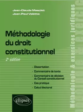 Couverture du produit · Méthodologie du Droit Constitutionnel