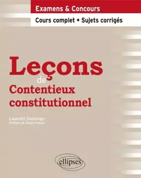 Couverture du produit · Leçons de Contentieux Constitutionnel