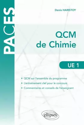 Couverture du produit · QCM de Chimie UE1 PACES